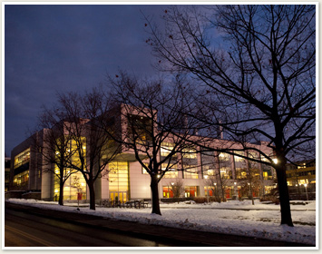 Engineering Quad at night